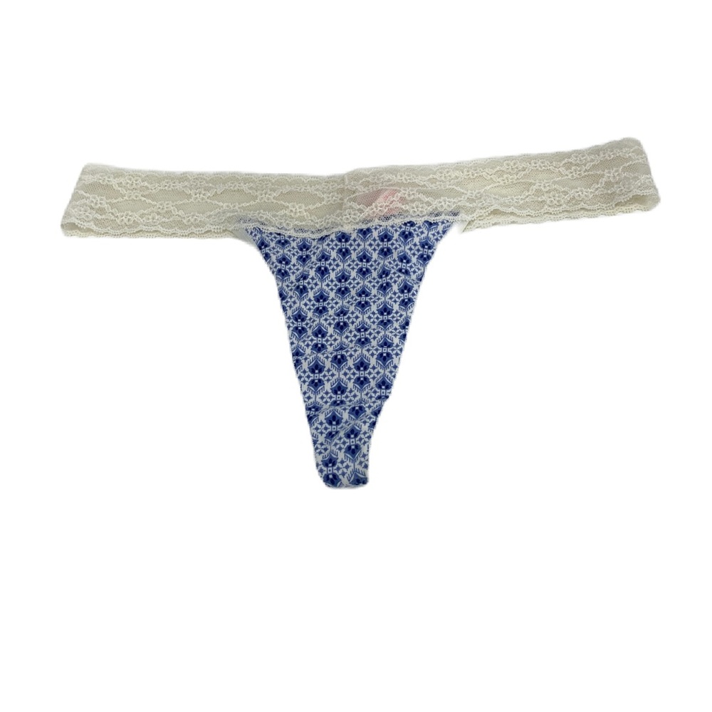 Victoria’s secret low-rise floral print thong M NWOT Y2k VTG